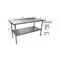 Bk Resources Work Table Stainless Steel With Undershelf, 1.5" Rear Riser 60"Wx24"D VTTR-6024 - alternate 6